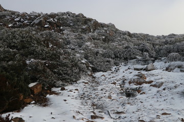 Fototapeta premium Snowy mountains