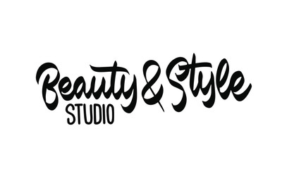 Logo Beauty & Style studio Lettering. Logo template for beauty salon. Vector illustration.