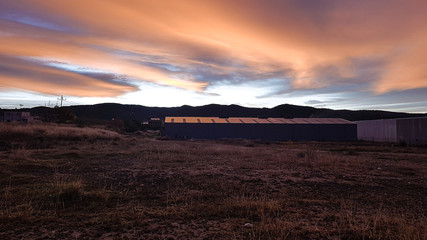 Fototapeta premium sunset in mountains