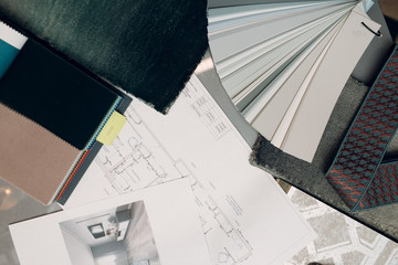 Interior design concept. Designer and project.