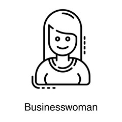  Businesswoman Avatar Vector