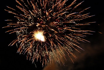 Silvesterfeuerwerk zum Jahreswechsel 