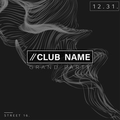 Club Party Poster Background Template / EPS10 Vector