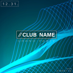 Blue Party Flyer | EPS10 Vector