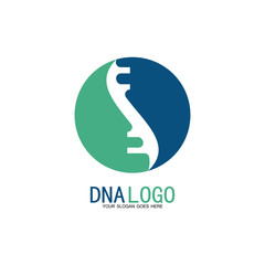 DNA vector logo design template.modern medical logotype.laboratory science icon symbol.colorful pharmacology sign-vector