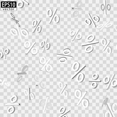 Falling Prices (white) / EPS10 Vector