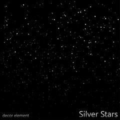 Naklejka na ściany i meble Silver Stars (overlay) | EPS10 Vector