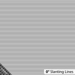 Simple 0 degree (horizontal) Slanting Lines