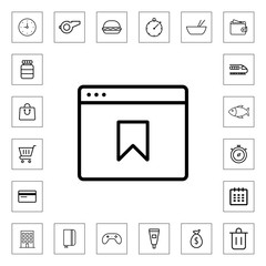 Website line icon for web and mobile