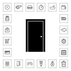Apartment door icon for web and mobile