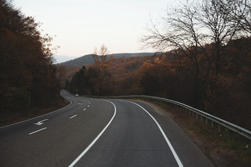 Photo of a beautiful track among the mountains.