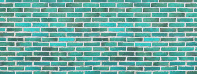 Arrière-plan , texture mur de briques turqoises