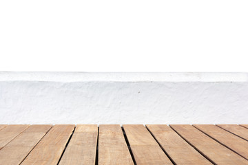 terrasse avec muret en rambarde