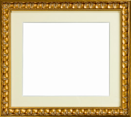 art picture frame golden with card mount
