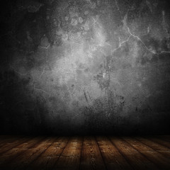 empty interior room with grunge wall