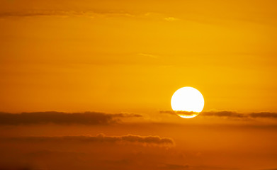 beautiful sunrise, morning sky