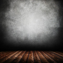 empty interior room with grunge wall