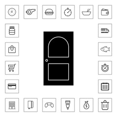 Apartment door icon for web and mobile