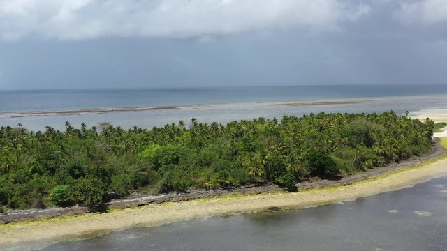 The idyllic, tropical island of Koon, in the Ceram Sea, is surrounded by a large, seagrass-covered reef flat. The dramatic reefs around this remote island are full of schooling fish and corals.