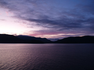 Sunset at the Pacific Ocean 