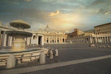 Piazza San Pietro in rom, vatican