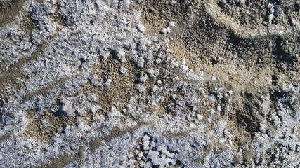 rock texture background with salt crystals
