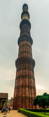 Fototapeta na wymiar Qutub Minar, Delhi, India; 16-Aug-2019; a view of Qutub Minar