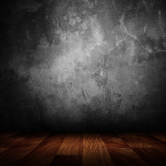 empty interior room with grunge wall