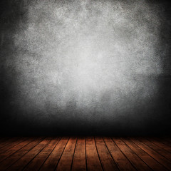 empty interior room with grunge wall