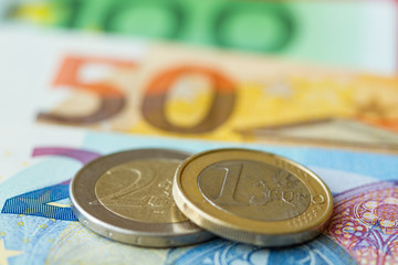 Background from euro money