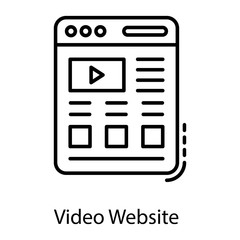 Video Website Vector 