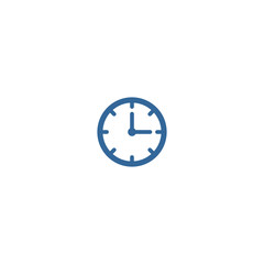 Obraz premium clock, time icon vector design symbol