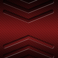 red carbon fiber metal background and texture. material design.