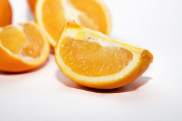 Fototapeta na wymiar Fresh slice of orange