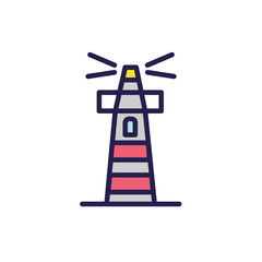 light house marine isolated icon
