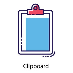 Clipboard Flat Vector