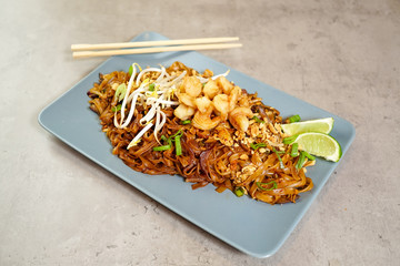 Asian food in a restaurant