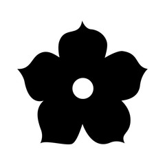 Isolated flower ornament vector design