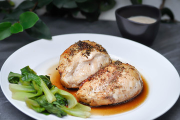 grilled chicken or chicken steak