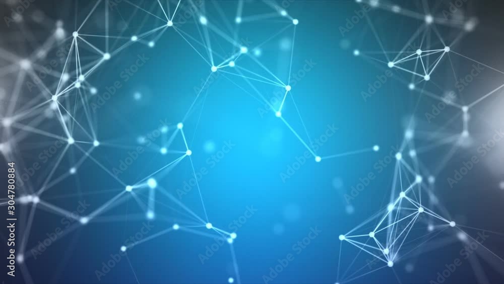 Wall mural digital technology innovation future network lines