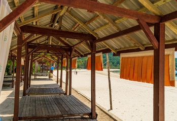 Shades for tourists, Redang Islands, Malaysia