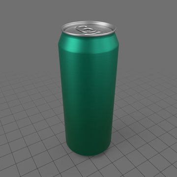 Closed 500 ml beverage can