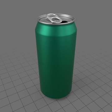 Open 440 ml beverage can