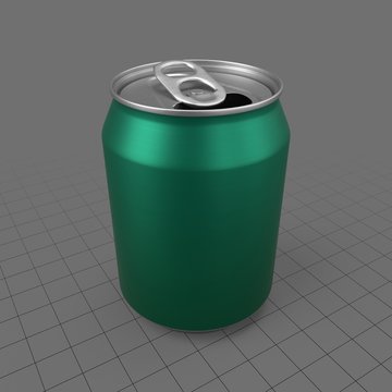 Open 250 ml beverage can