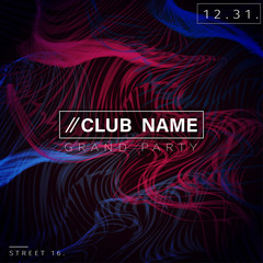 Club Party Poster Background Template / EPS10 Vector