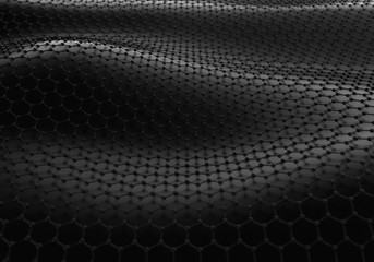 Black Carbon Molecule Background