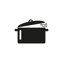 Icon of the pan. Simple vector illustration on white background