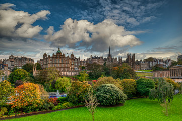 Fototapeta na wymiar The attractive city of Edinburgh - Scotland - United Kingdom