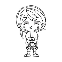 Isolated boy cartoon vector design
