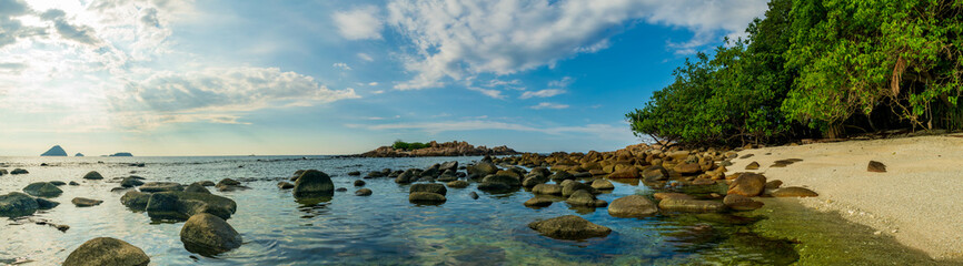 A sunset view, Adam and Eve's Beach, Kecil, Perhentian Islands, Malaysia